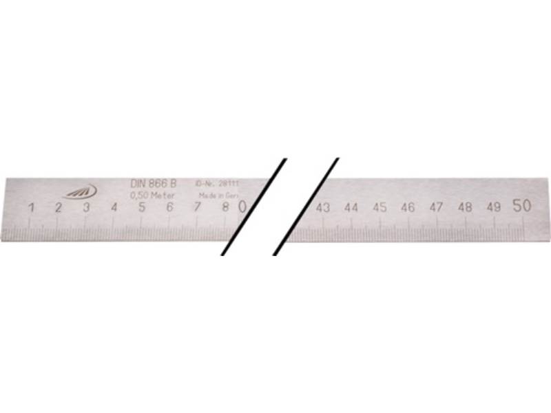 HELIOS PREISSER 452101 Maßstab DIN 866/II Länge 500 mm Stahl