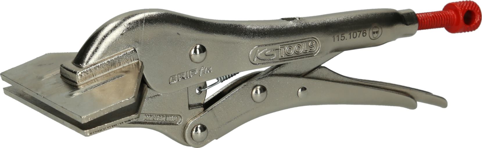 KS Tools 115.1076 Breitmaul-Flachbacken-Gripzange, 210mm