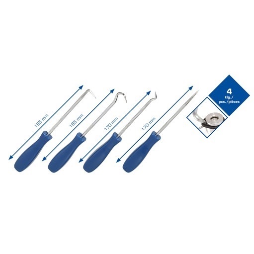 Brilliant Tools  BT542020 Nadel-Haken-Satz, 4.tlg.