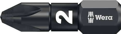 WERA 05157621001 Bit 855/1 IMP DC PZD2 Länge 25 mm 1/4 '' C6,3 Impaktor, DC