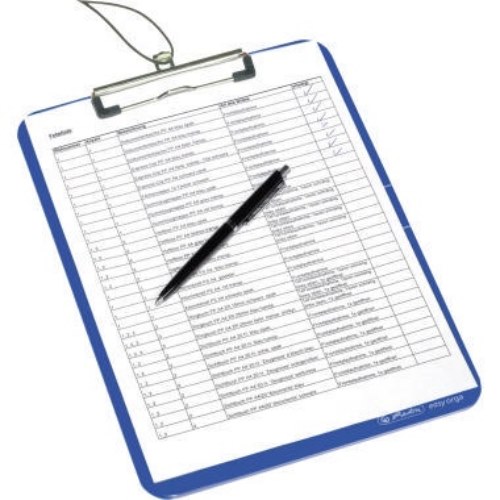 Herlitz Klemmbrett 11226396 DIN A4 PS opak blau