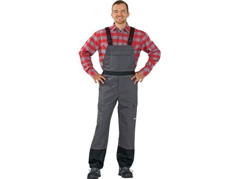PLANAM 5530054 Schweißerschutzlatzhose Weld Shield Größe 54 grau/schwarz