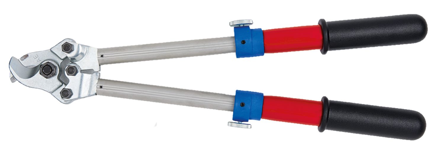 KS Tools 117.1233 Kabelschere mit Schutzisolierung, Teleskopgriff, 360-520mm