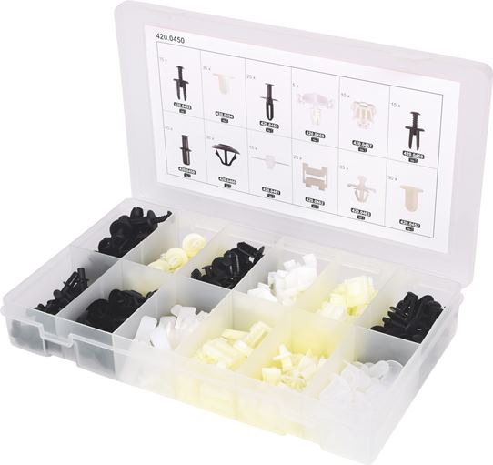 KS Tools 420.0450 Befestigungs-Clip-Satz für Mercedes, 270-tlg.