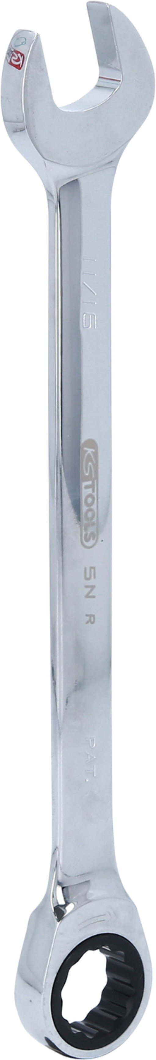 KS Tools 503.4108 GEARplus Ratschenringmaulschlüssel, 11/16''