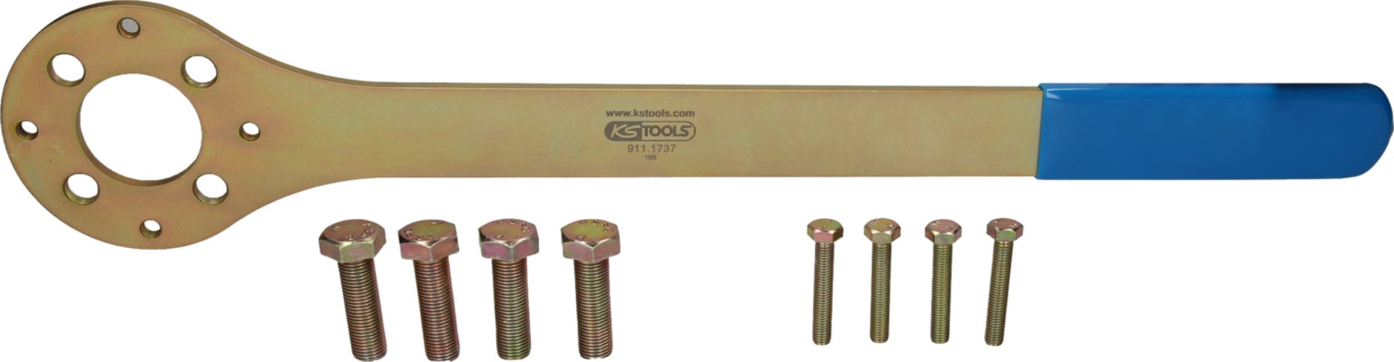 KS Tools 911.1735 Riemenscheiben-Gegenhalte-Schlüssel-Satz für Subaru, 9-tlg.