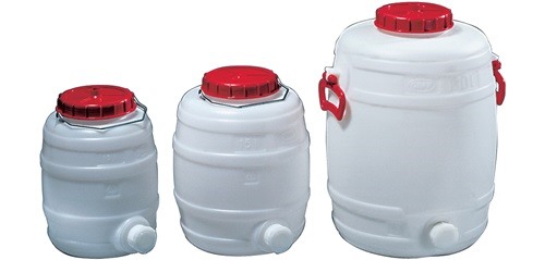 GRAF 825001/ 835051 Fass  10 l PE weiß 1 Tragebügel Einfüllöffnung-D. 120 mm
