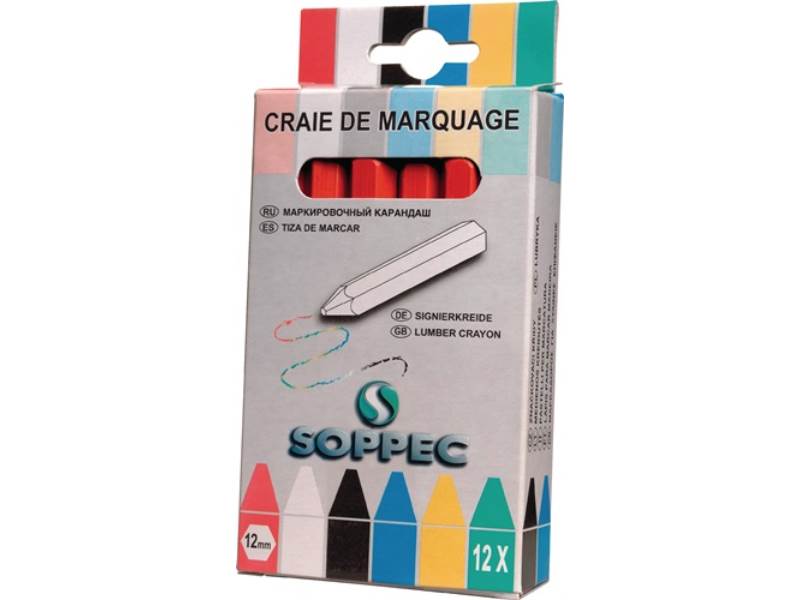 SOPPEC 421104 Markierkreide  rot unpapiert