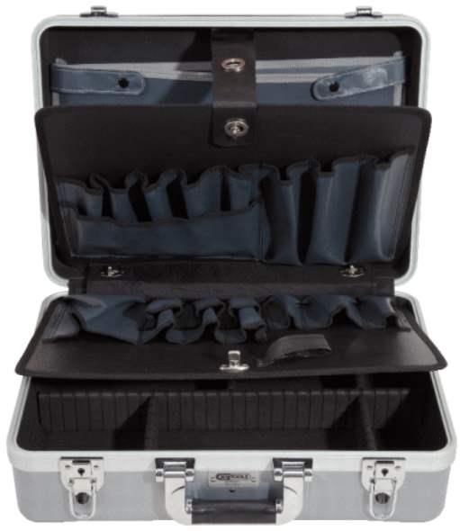 KS Tools 850.0540 ABS Hartschalen-Werkzeugkoffer mit Aluminiumrahmen, 471x338x15