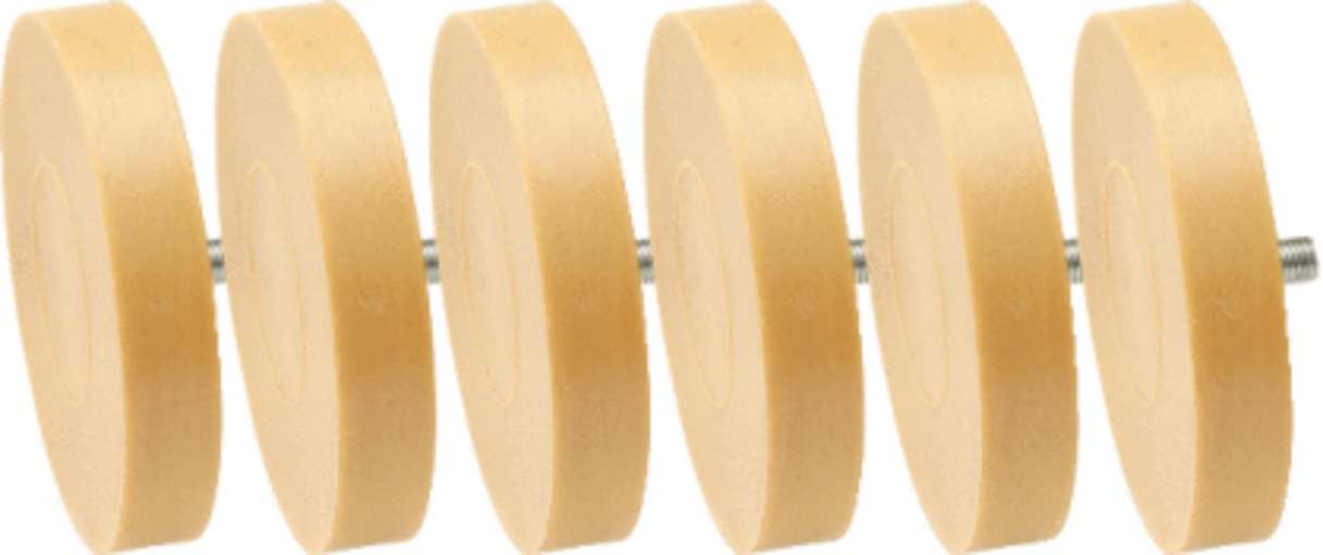 KS Tools 515.1285 Gummi-Radierteller, 90mm, 6er Pck