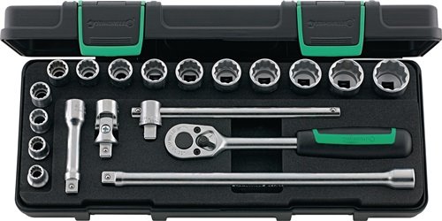STAHLWILLE 96024132 Steckschlüssel-Satz 45/14/5i 19-teilig 3/8 '' Schlüsselweite
