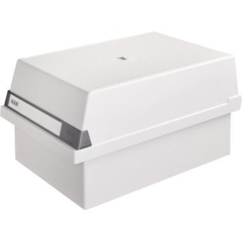 HAN Karteikasten 955-11 DIN A5 quer max. 1300Karten PS lichtgrau