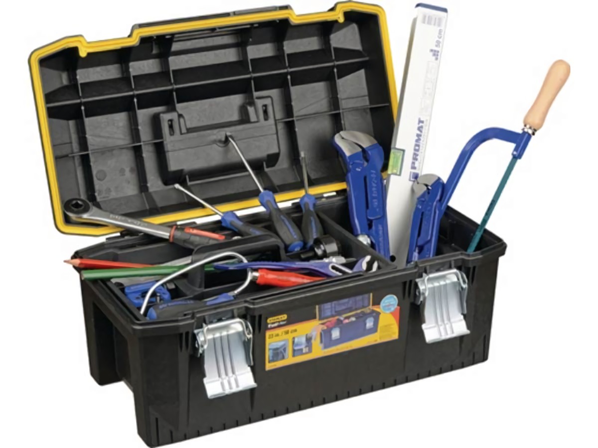 S4000820304 Werkzeugsortiment  72-teilig im Kunststoffkoffer für Heizung/Sanitä