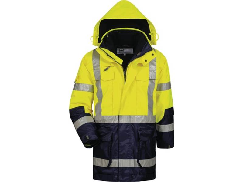 ELYSEE 23421-4 Warnschutzparka Jekyll Größe XXL gelb/marine