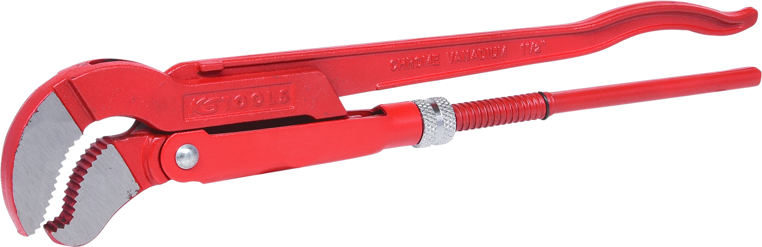 KS Tools 113.1500 45° gewinkelte Eckrohrzange, 1.1/2''