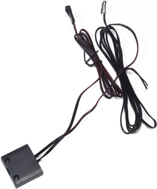 L&S 2000447 LED Türkontaktschalter  schwarz  12 / 24 V 30 / 60 W 34 mm