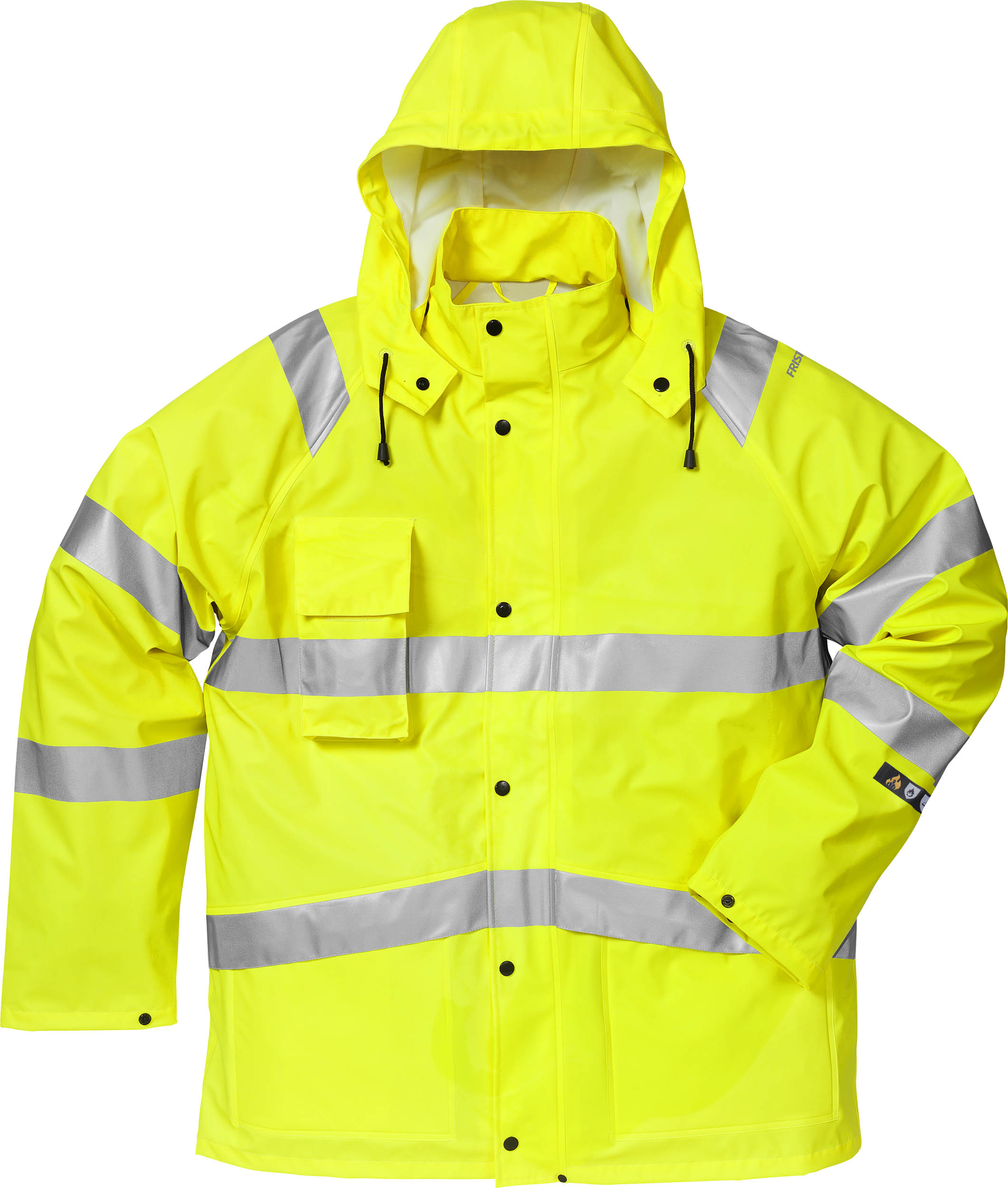 FRISTADS 101038-130 Flame High Vis Regenjacke Kl. 3 4845 RSHF  Gr.XL Warnschutz-