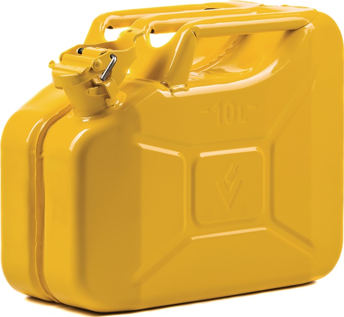 VALPRO KN1265 Kraftstoffkanister  10 l Zinkgelb RAL 1018 Stahlblech 0,9 mm L345x