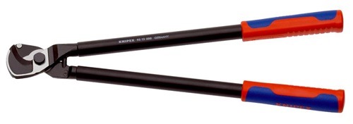 KNIPEX 95 12 500 Kabelschere  Länge 500 mm Kopf brüniert Mehrkomponenten-Hüllen