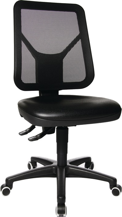 TOPSTAR 73280PU0H Arbeitsdrehstuhl TEC 80 Rollen Polyurethanschaum schwarz 410-5