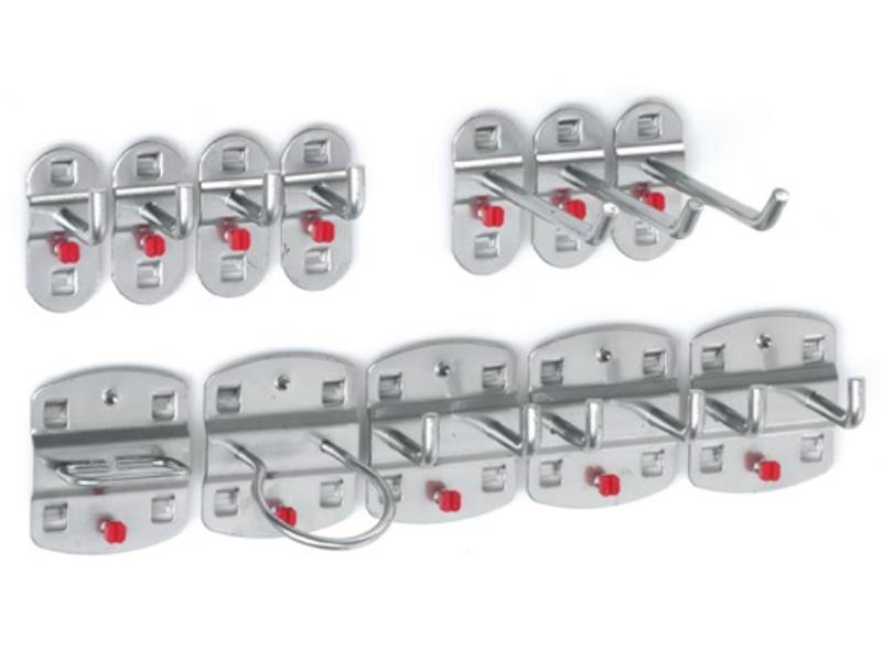 RASTERPLAN 4027.02.0001 Werkzeughalter  BxHmm 9 div. Haken/3 Doppelhaken 12-tlg.