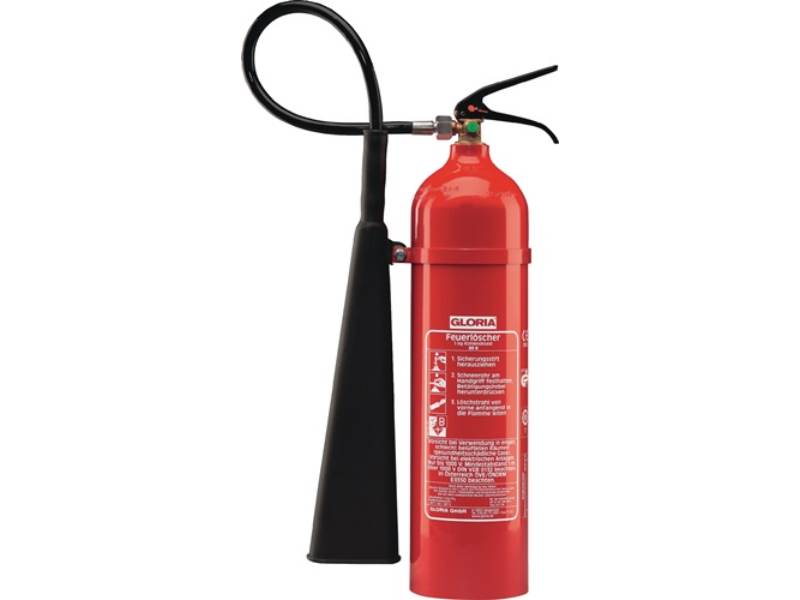 GLORIA 1821.0000 Kohlendioxidfeuerlöscher  5 kg 89 B mit Wandhalter