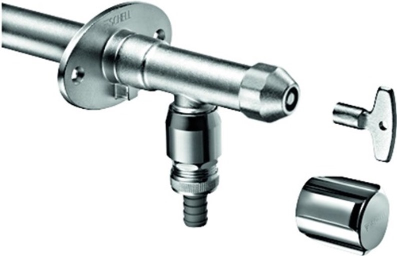 SCHELL 039950399 Außenwandarmatur POLAR II frostsicher, Komplettarmatur ohne Roh