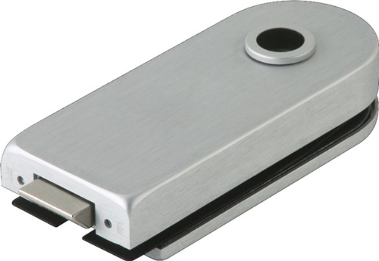 DORMA-GLAS 81020015099 Glastürschloss STUDIO Rondo Leichtmetall silber eloxiert