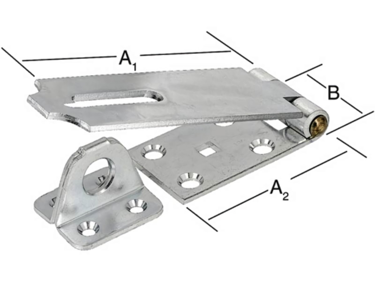VORMANN 000021160Z Sicherheitsüberfalle  Länge 105 mm Höhe 35 mm Stahl blau verz