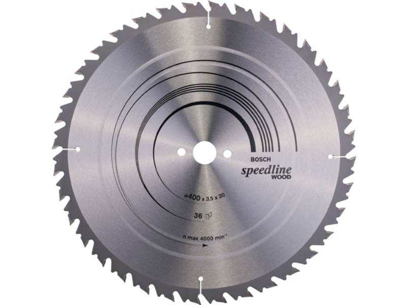 BOSCH 2608640684 Kreissägeblatt Speedline Wood Außen-Ø 400 mm Zähnezahl 36 WZ Bo