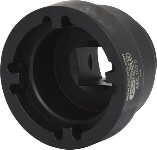 KS TOOLS 4601025 3/4 DAF Nutmutternschlüssel mit 4 Zapfen, Innenzapfen Ø 50mm