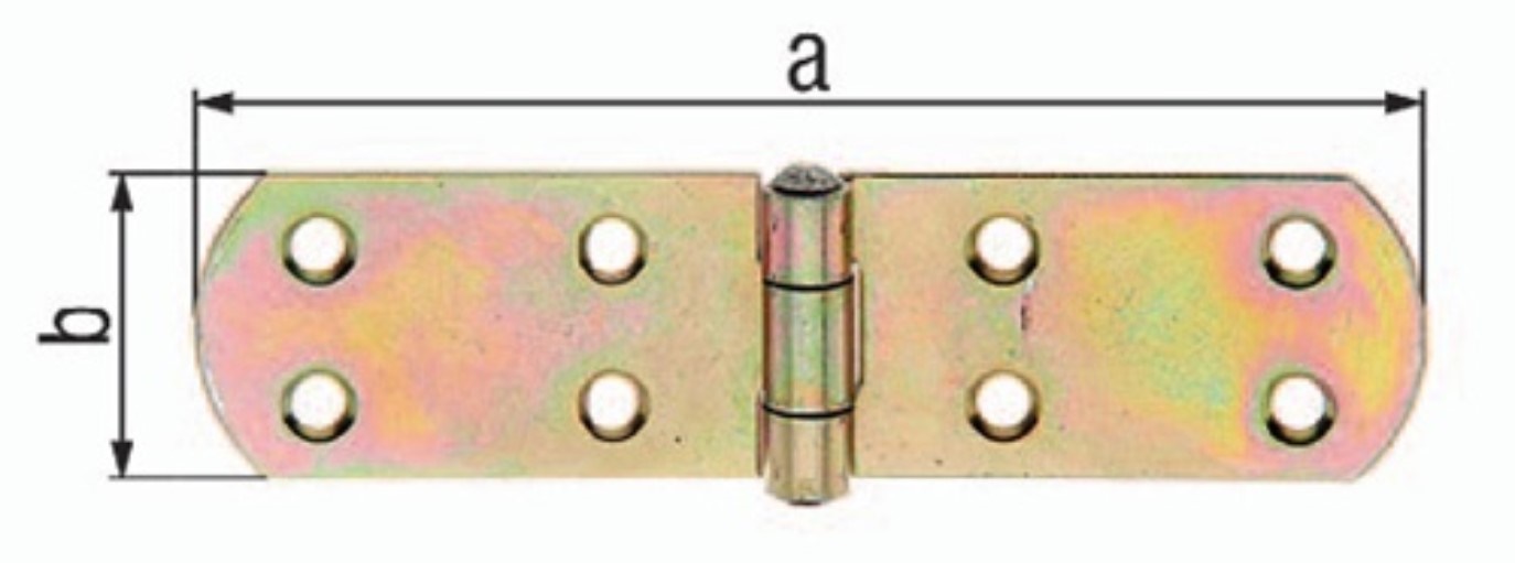 GAH 315702 Kistenband  Höhe 250 mm B.offen40 mm Stärke 2,5 mm Stahl galvanisch g