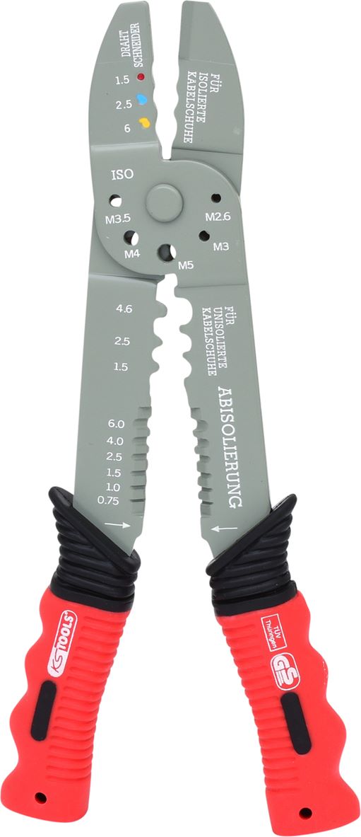 KS Tools 115.1231 Multifunktions-Crimpzange für isolierte und unisolierte Kabels