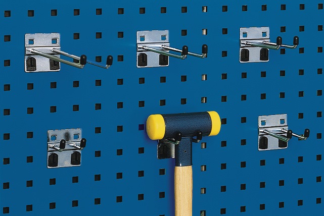 BOTT 14002041 Doppelhaken  Tiefe 75 mm verzinkt D. 6 mm passend für Lochplatten