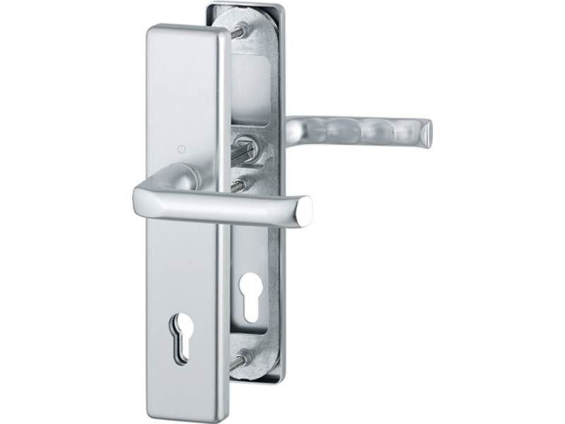 HOPPE 3701312 Schutzgarnitur London 113/2221/2410 Aluminium F1 92 mm 66-71 mm