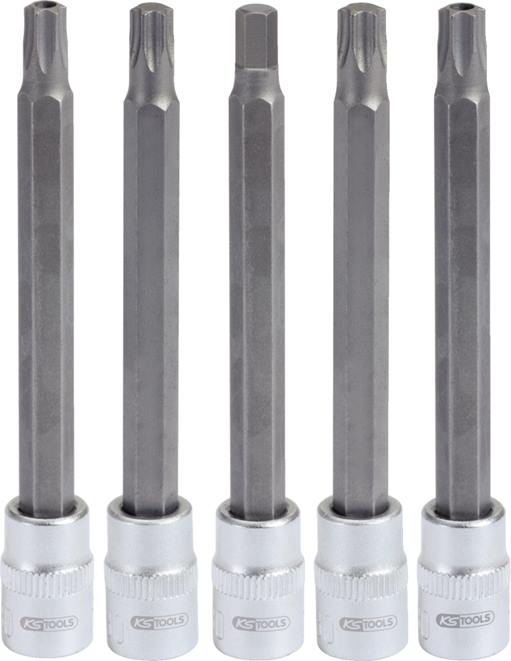 KS Tools 140.2300 1/4'' Spezial-Airbag-Bit-Stecknuss-Satz, 5-tlg.