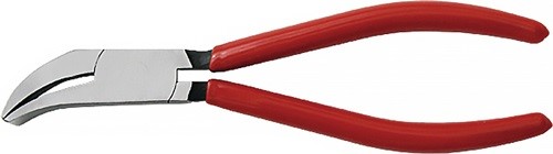 ERDI D341-22 Piccolo-Falzzange  Länge 180 mm aufgelegt 45Grad gebogen PVC-beschi
