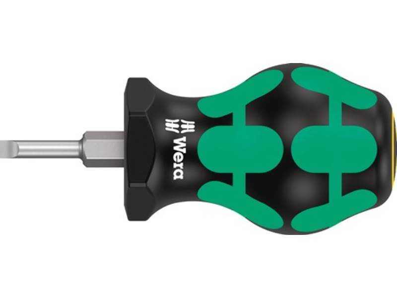 WERA 5008840001 Schraubendreher 335 Stubby Schneidenbreite 3,5 mm Klingenlänge 2