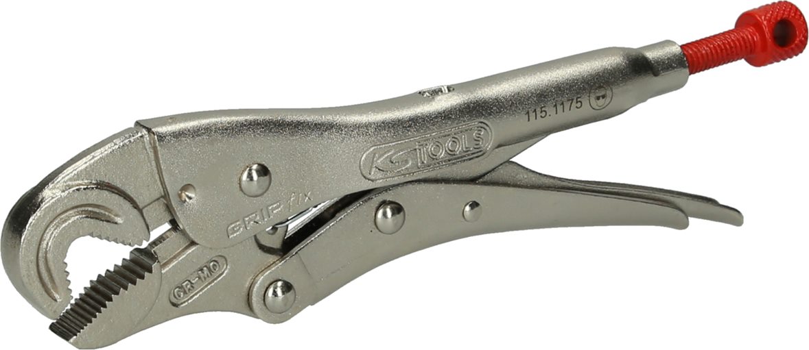 KS Tools 115.1175 Maul-Gripzange mit Drahtschneider, 175mm