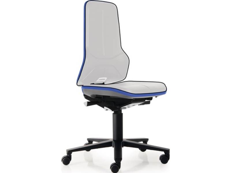BIMOS 9563-9999-3277 Arbeitsdrehstuhl Neon Rollen ohne Polsterelement blau 450-6