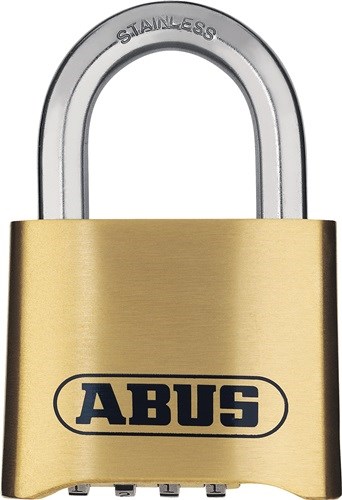 ABUS 25543 Zahlenvorhangschloss 180IB/50 B/SB Schlosskörperbreite 52 mm Messing