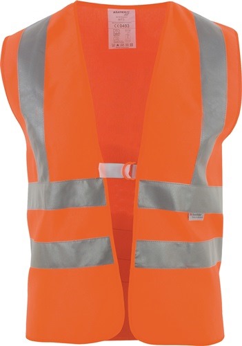 ASATEX WTP3 Warnweste  Größe universal orange mit Schulterreflexstreifen EN 2047