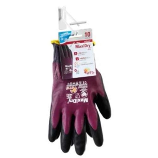 ATG® Nylon-Strickhandschuhe MaxiDry® Zero 56-451 HCT viol./schw. 2580_09 Gr.09