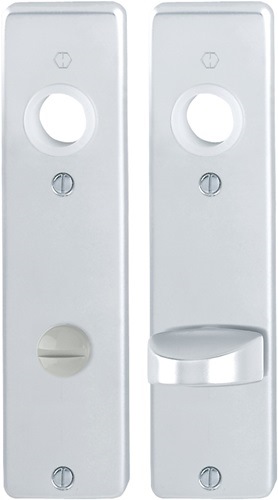 HOPPE 3105297 Kurzschildpaar 202KP Aluminium F1 SK/OL