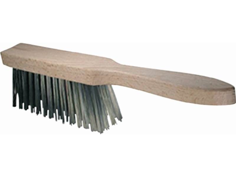 OSBORN 110114-0001 Stahldrahthandfeger  Länge 310 mm Gussstahl 4-reihig