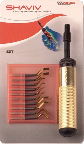 SHAVIV 155-00259 Entgrater-Set  Golden Flex Set E 7 teilig