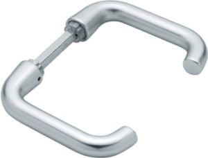 HOPPE 3396961 Türdrückerpaar Paris 138L Aluminium F1 ohne Rosetten Vierkant 8 mm