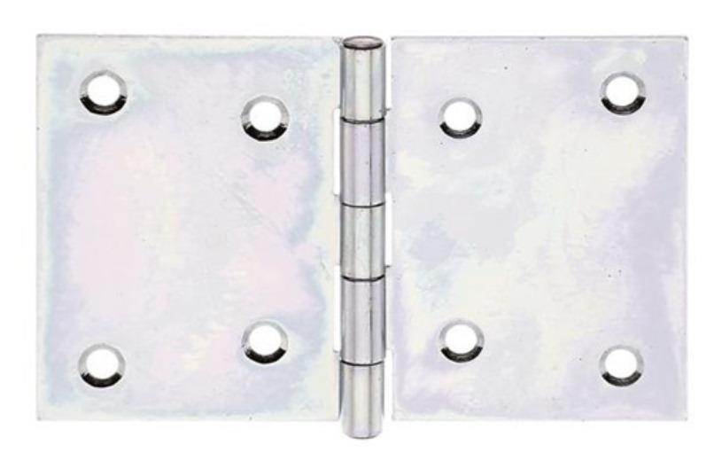 GAH 346515 Scharnier  Höhe 81 mm Breite 128 mm Stärke 1,5 mm Stahl sendzimirverz