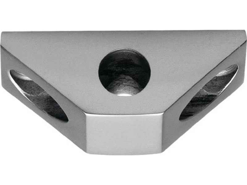 DENI 4127 0100 01 Stangenführung zu Untersatz Vario für Rundstange 10 mm silber