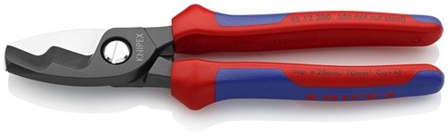 KNIPEX 95 12 200 Kabelschere  Länge 200 mm  Comfort-Griff